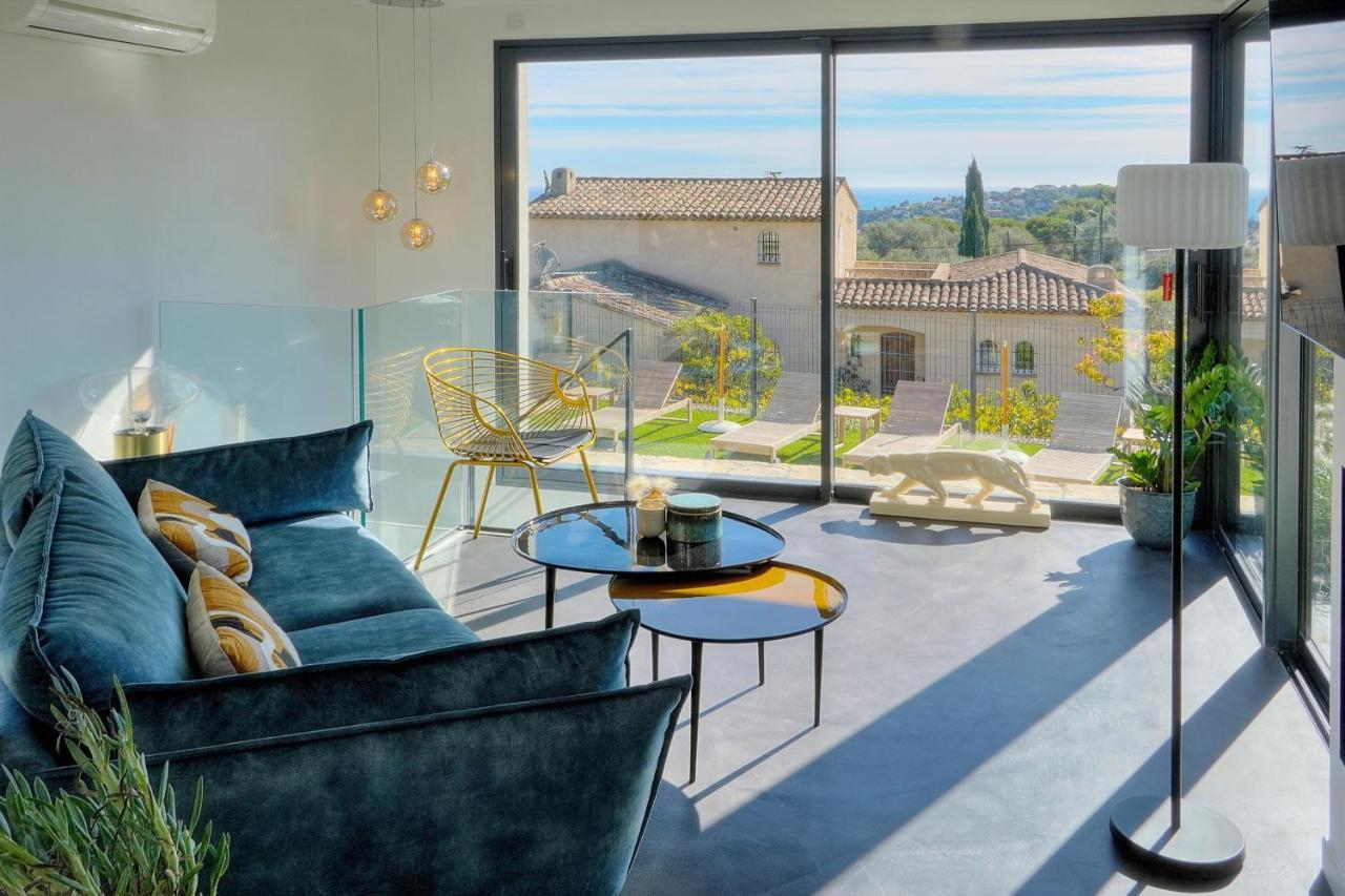 Immogroom - Superbe Villa - Piscine - Vue Mer - Parking - Clim Vallauris Exterior foto