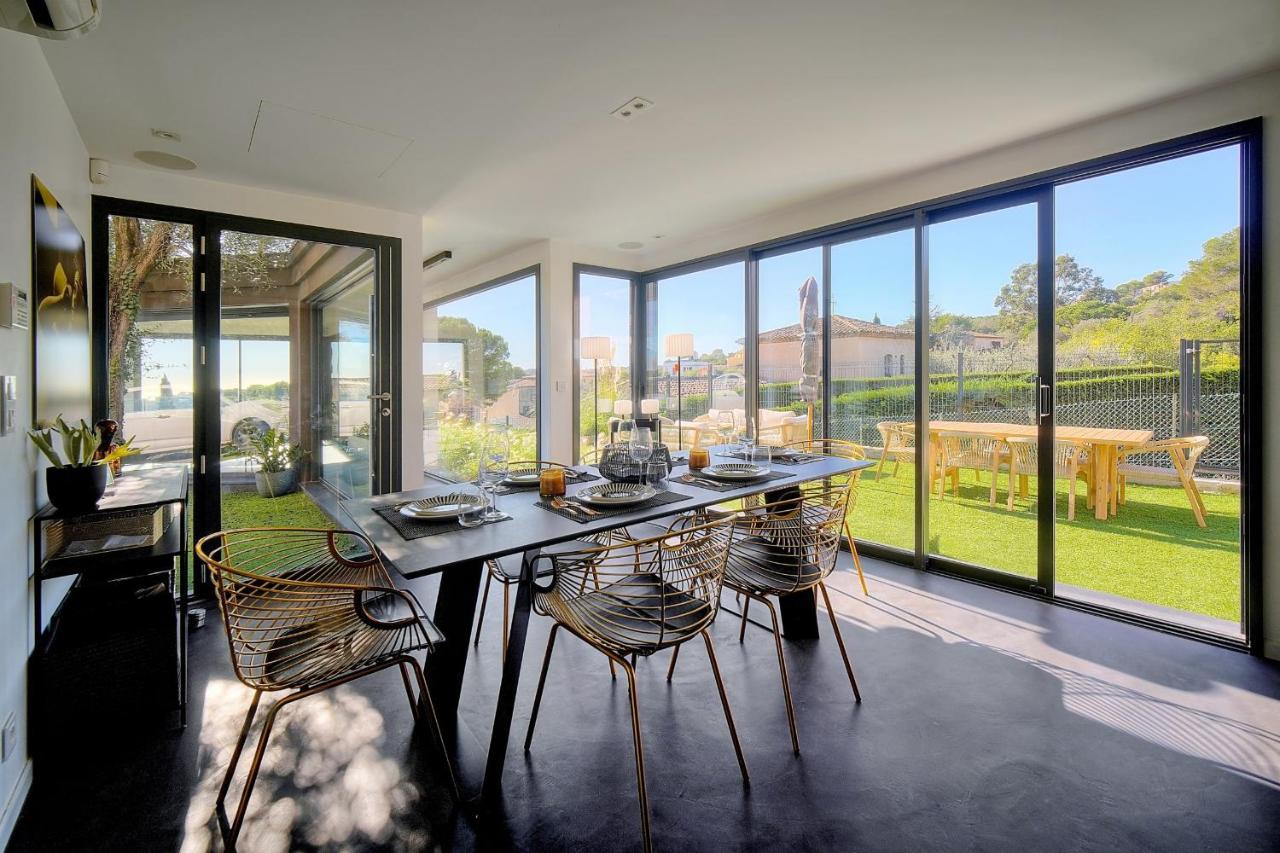 Immogroom - Superbe Villa - Piscine - Vue Mer - Parking - Clim Vallauris Exterior foto