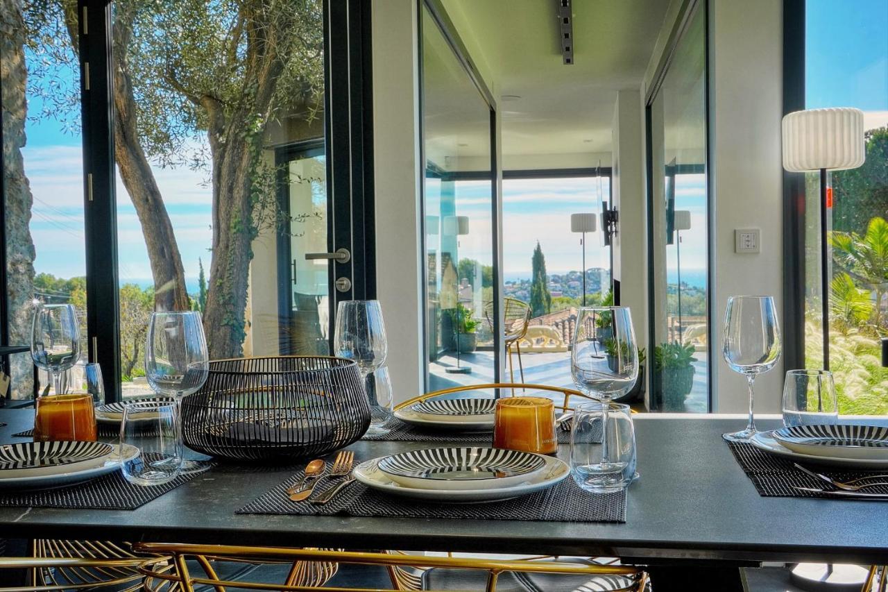 Immogroom - Superbe Villa - Piscine - Vue Mer - Parking - Clim Vallauris Exterior foto
