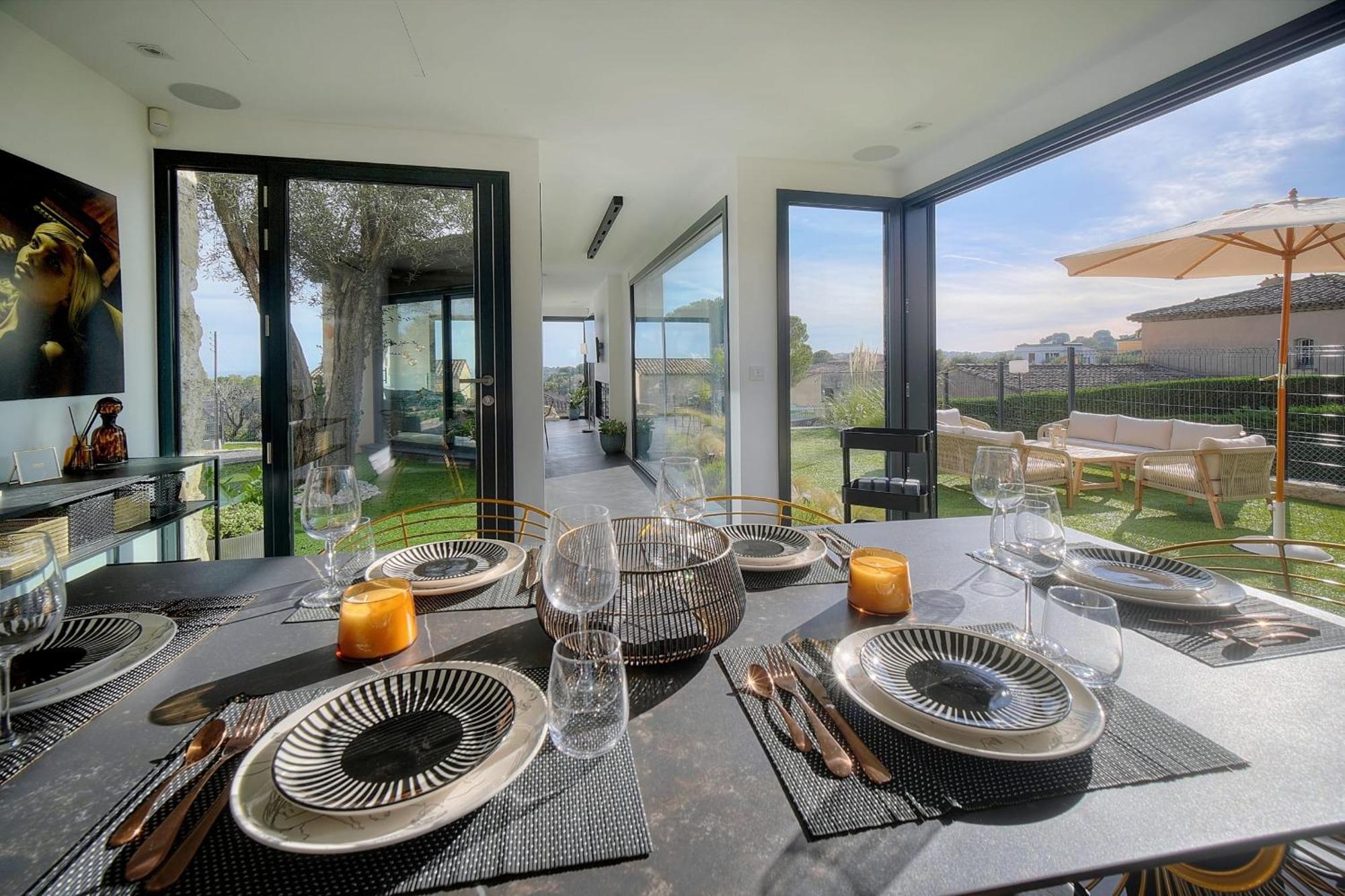 Immogroom - Superbe Villa - Piscine - Vue Mer - Parking - Clim Vallauris Exterior foto