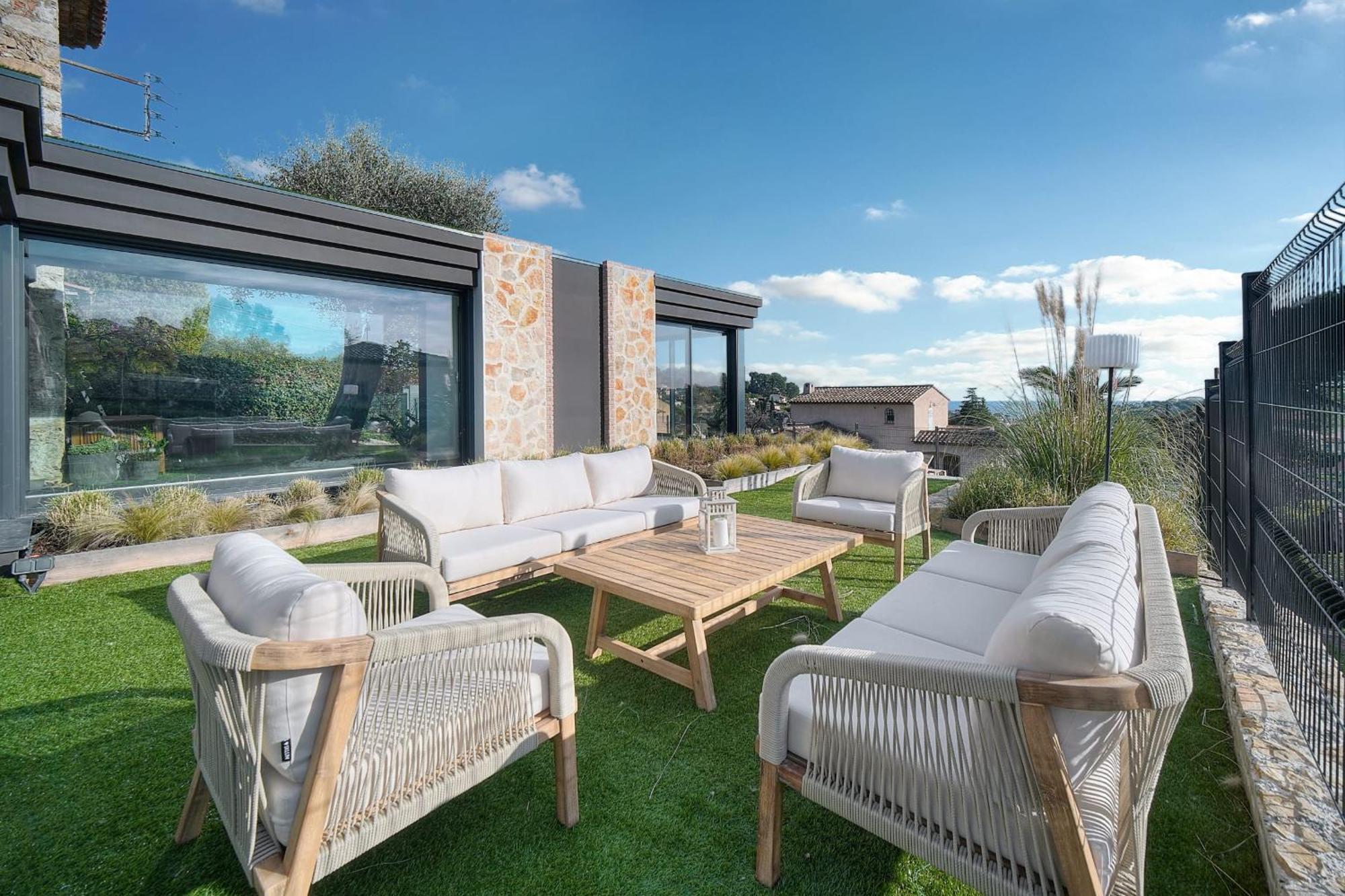 Immogroom - Superbe Villa - Piscine - Vue Mer - Parking - Clim Vallauris Exterior foto
