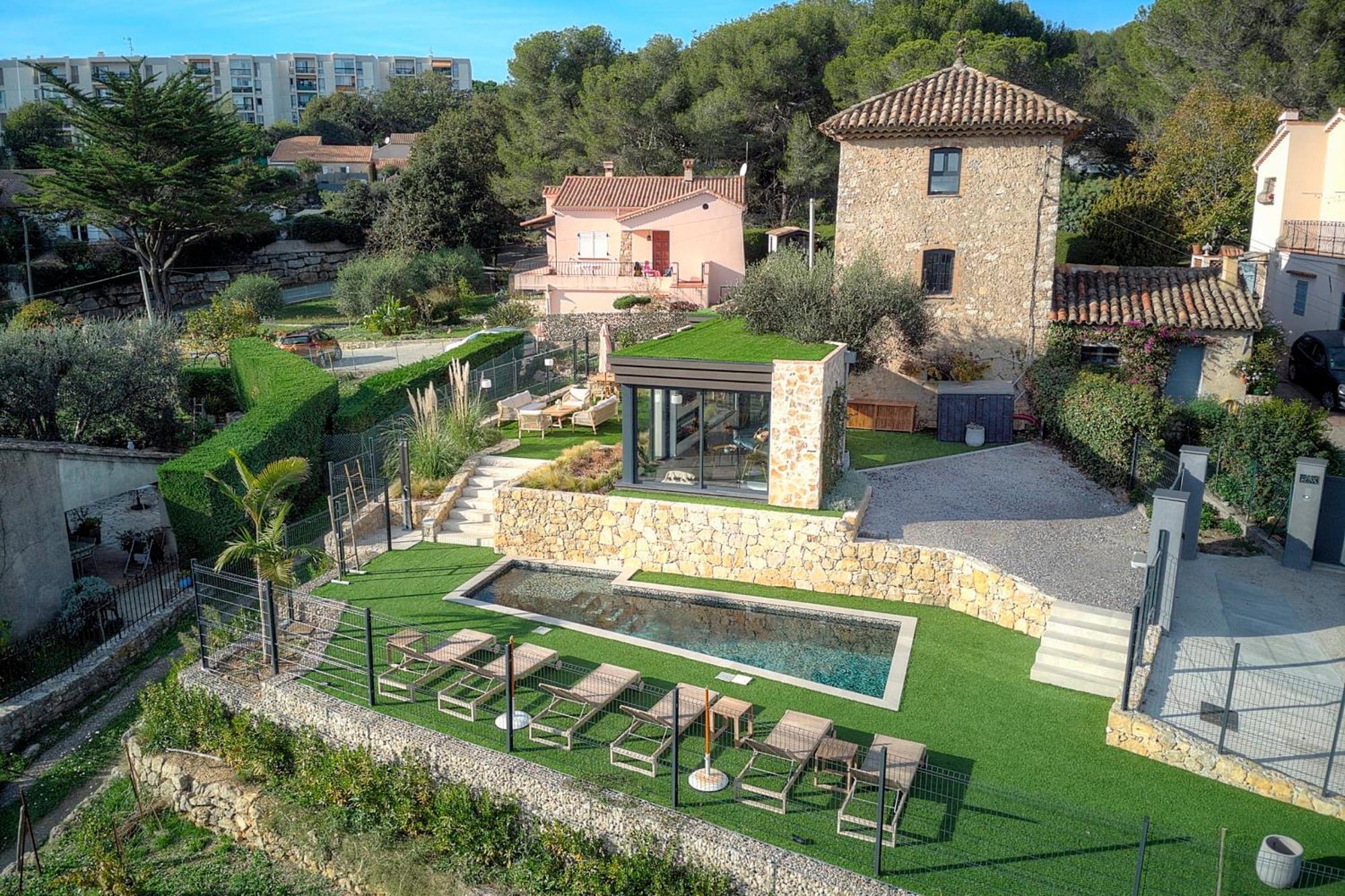 Immogroom - Superbe Villa - Piscine - Vue Mer - Parking - Clim Vallauris Exterior foto