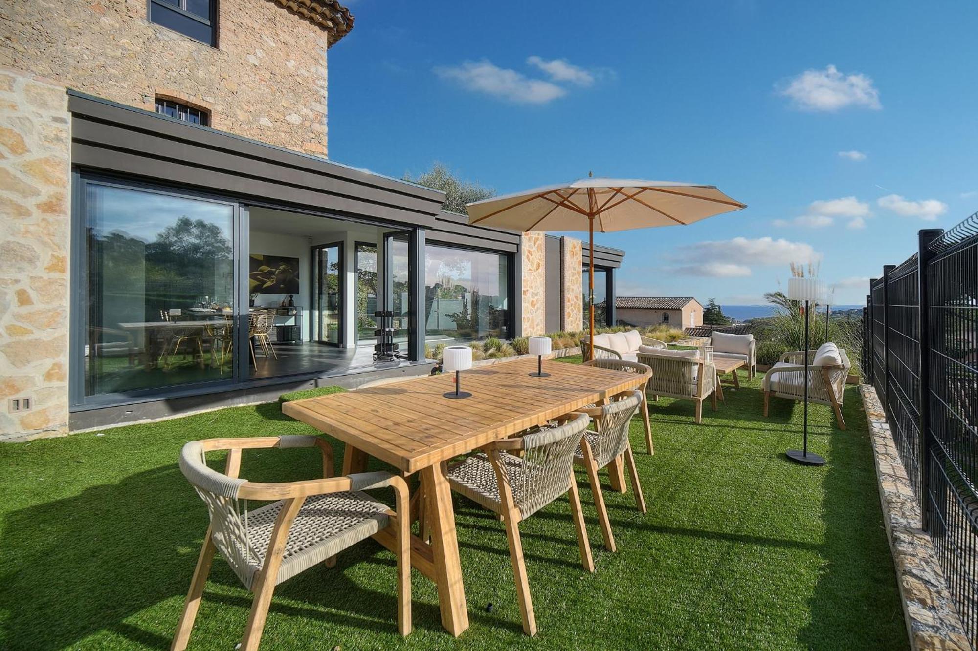 Immogroom - Superbe Villa - Piscine - Vue Mer - Parking - Clim Vallauris Exterior foto